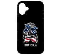 Sierra Vista AZ Messy Hair Bun Ribbon Sunglasses Design Case for iPhone 16 Plus