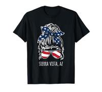 Sierra Vista AZ Messy Hair Bun Ribbon Sunglasses Design T-Shirt