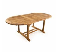sierra wooden extending dining table in teak