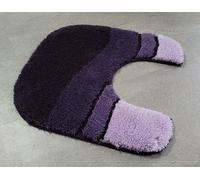 Siesta Aubergine Purple Toilet Mat with Cutout 55x55cm/ 20mm Pile Height
