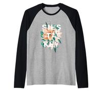 Siesta Key Florida Floral Siesta Key Sarasota FL Raglan Baseball Tee
