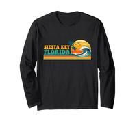 Siesta Key Florida - Retro Spring Break Beach Vacation Long Sleeve T-Shirt