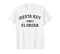 Siesta Key Florida Retro Varsity Style Collegiate Typography T-Shirt