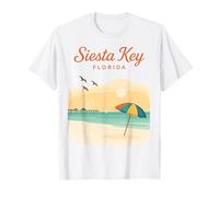 Siesta Key Florida White Sand and Ocean Scene T-Shirt