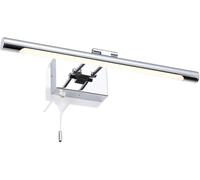 Siet LED Bathroom Mirror Lights Chrome Vanity Cabinet Wall Lamp with Pull Cord Toilet Lamps Bath Front Light Fitting Above(Large)