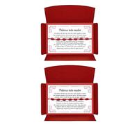 SIETE NUDOS® - Original red thread bracelet against the evil eye - 7 chakras protection negative energy amulet good luck - Original gift woman man couple friends, Desde 11 cm a 28 cm, Nylon, 0
