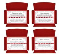 SIETE NUDOS® - Original red thread bracelet against the evil eye - 7 chakras protection negative energy amulet good luck - Original gift woman man couple friends, Desde 11 cm a 28 cm, Nylon, 0