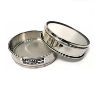 sieve， 2Pcs Lab Standard Test Sieve Stainless Steel 8-200 Mesh 20 cm Diameter Double-Layer Punching(140 Mesh(0.105Mm)