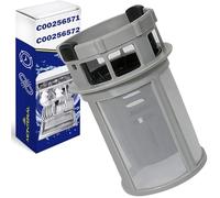Sieve Filter for Dishwasher with the Original Code C00256571 + C00256572 for Ariston for Indesit - Warranty 10 Years - MONTERAL