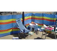 SIF 4, 5, 6, 8, 10 POLE BEACH HOLIDAY CARAVAN CAMPING WINDBREAK TALL WINDBREAKERS (6 Poles- Height - 5ft x Long -12ft)