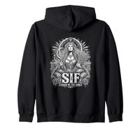 Sif Grain Of The Gods Ancient Rune Zip Hoodie