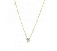 Sif Jakobs 18k Gold Plated Amorino Necklace SJ-N2492-CZ-YG - Contemporary