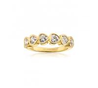 Sif Jakobs 18k Gold Plated Amorino Ring SJ-R2494-CZ-YG - Premium Finish | - Size 52