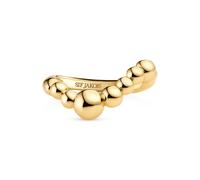 Sif Jakobs 18k Gold Plated Bormio Wave Ring - SJ-R2589-YG - Size 56 - Gold Plated