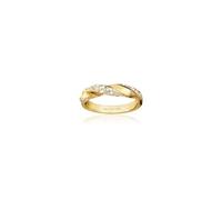 Sif Jakobs 18k Gold Plated Ferrara Ring SJ-R12114-CZ-SG - Exclusive Design - Size 52