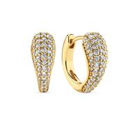 Sif Jakobs 18K gold plated Goccia Circolo SJ-E2753-Cubic Zirconia-YG Earrings - SJ-E2753-CZ-YG - Gold Plated / Zirconia