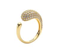 Sif Jakobs 18K gold plated Goccia Piccolo SJ-R2753-Cubic Zirconia-YG Ring - SJ-R2753-CZ-YG - Size 54 - Gold Plated / Zirconia