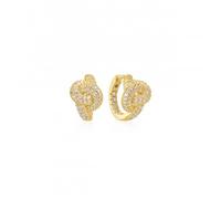 Sif Jakobs 18k Gold Plated Imperia Creolo Earrings SJ-E10752-CZ-YG - Bold