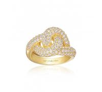 Sif Jakobs 18k Gold Plated Imperia Ring SJ-R10752-CZ-YG - Distinctive - Size 52