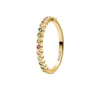 Sif Jakobs 18k Gold Plated Multicoloured Zirconia Sarzana Ring - Size 54 - 18k Gold Plated / Zirconia