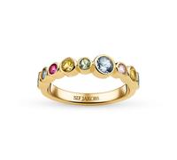 Sif Jakobs 18k Gold Plated Sardinien SJ-R2770-XCubic Cubic Zirconia-YG Ring - SJ-R2770-XCZ-YG - Size 56 - Gold Plated / Zirconia
