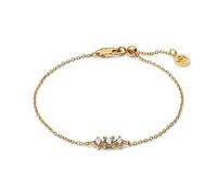 Sif Jakobs 18K Gold Plated White Zirconia Lucente Tre Bracelet - 18k Gold Plated / Zirconia