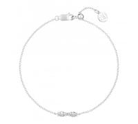 Sif Jakobs Womens Silver Ellera Ovale 18ct Yellow Gold-plated Sterling-silver and Zirconia Bracelet S