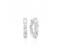 Sif Jakobs 925 Sterling Silver Ellera Ovale Medio Earrings SJ-E2412-CZ -