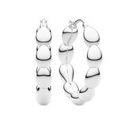 Sif Jakobs 925 Sterling Silver Goccia Cerchietto Medio Earrings - SJ-E2597 - Sterling Silver