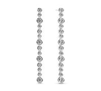 Sif Jakobs 925 Sterling Silver Sardinien Lungo Grande SJ-E2771-Cubic Zirconia Earrings - SJ-E2771-CZ - Sterling Silver / Zirconia