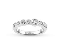 Sif Jakobs 925 Sterling Silver Sardinien SJ-R2770-Cubic Zirconia Ring - SJ-R2770-CZ - Size 58 - Sterling Silver / Zirconia