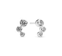 Sif Jakobs 925 Sterling Silver Sardinien Tre SJ-E2631-Cubic Zirconia Earrings - SJ-E2631-CZ - Sterling Silver / Zirconia