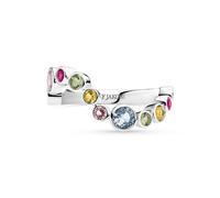 Sif Jakobs 925 Sterling Silver Sardinien Wave SJ-R2631-XCubic Cubic Zirconia Ring - SJ-R2631-XCZ - Size 60 - Sterling Silver / Zirconia