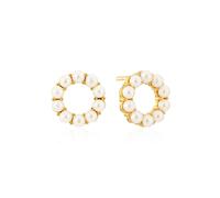 Sif Jakobs Biella Altro Perla Earrings 18 ct. Goldplated Silver SJ-E2433-P-YG - Woman - 925 Sterling Silver Gold/White