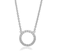 Sif Jakobs Biella Grande Necklace Silver SJ-C338-1-CZ - Woman - 925 Sterling Silver Silver 45 cm