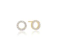 Sif Jakobs Biella Uno Piccolo Earrings, 18k Gold Plated Stud Earrings
