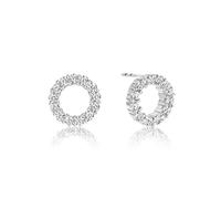 Sif Jakobs Biella Uno Piccolo Earrings Silver SJ-E337-CZ - Woman - 925 Sterling Silver Silver