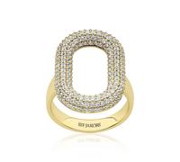 Sif Jakobs Capri Ring SJ-R62014-CZ-YG - Luxury Gold - 58 - 18k Gold Plated