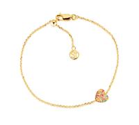 Sif Jakobs Caro Bracelet 18 ct. Goldplated Silver SJ-B72358-XCZ-YG - Woman - 925 Sterling Silver Gold/Multicoloured 19 cm