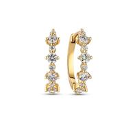 Sif Jakobs Diamonds 14k Yellow Gold Brina Creolo Diamond Earrings SJ-E2535-WD-YG - 14k Yellow Gold / Diamond