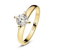 Sif Jakobs Diamonds 14k Yellow Gold Venice Diamond Ring SJ-R2503-WD-YG - Signature - Size 52 - 14k Yellow Gold / Diamond