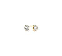 Sif Jakobs Earrings Sardinien Ovale Earrings Goldplated Silver SJ-E2795-CZ-YG - Woman - 925 Sterling Silver Gold 7 mm
