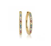 Sif Jakobs Ellera Grande Earrings 18 ct. Goldplated Silver SJ-E2869-XCZ-YG - Woman - 925 Sterling Silver Gold/Multicoloured 18 mm