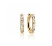 Earrings Ellera Medio White 18k gold plated Medio
