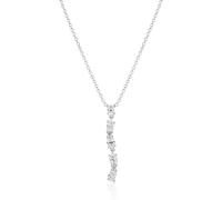 Sif Jakobs ELLERA OVALE LUNGO Necklace Silver SJ-N2421-CZ - Woman - 925 Sterling Silver Silver 45 cm