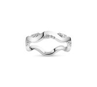 Sif Jakobs Ellera Waves Altro Ring Silver SJ-R2762-CZ-60 - Woman - 925 Sterling Silver Silver 60
