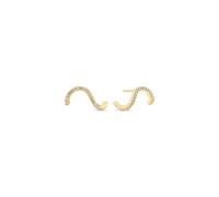 Sif Jakobs Ellera Waves Earrings 18 ct. Goldplated Silver SJ-E3890-CZ-YG - Woman - 925 Sterling Silver Gold