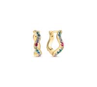 Sif Jakobs Ellera Waves Pianura Grande Earrings 18 ct. Goldplated Silver SJ-E3869-XCZ-YG - Woman - 925 Sterling Silver Gold