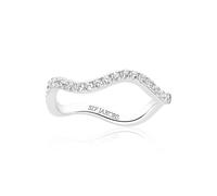 Sif Jakobs ELLERA WAVES Ring Silver SJ-R3869-CZ-54 - Woman - 925 Sterling Silver Silver 54