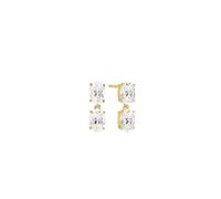 Sif Jakobs Ellisse Due Piccolo Earrings 18 ct. Goldplated Silver SJ-E2308-CZ-YG - Woman - 925 Sterling Silver Gold